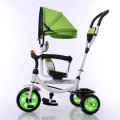 Nouveau tricycle de bébé de cadre en acier d&#39;OEM de conception avec la barre de poussée
